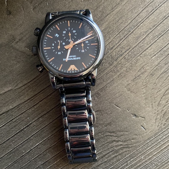 Emporio Armani Men’s Chronographic Dress Watch with Quartz Movement - Picture 5 of 12